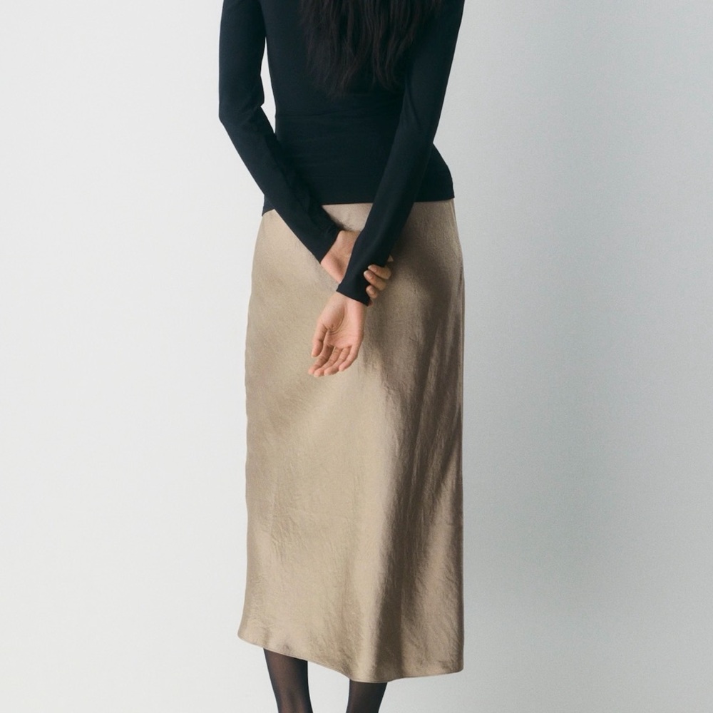 Aritzia Babaton Slip Satin Maxi Skirt - Picture 5 of 8
